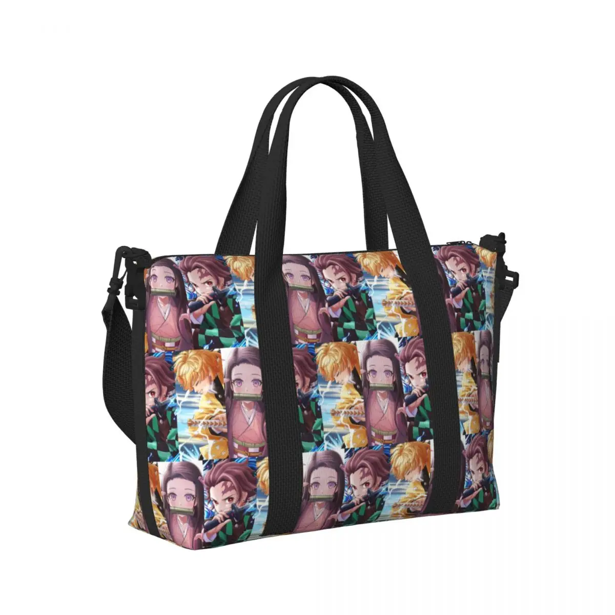 

Demon Slayer Beach Travel Bag Large Capacity Tote Bags for Gym Yoga Women Shopping Duffle Shoulder Bag