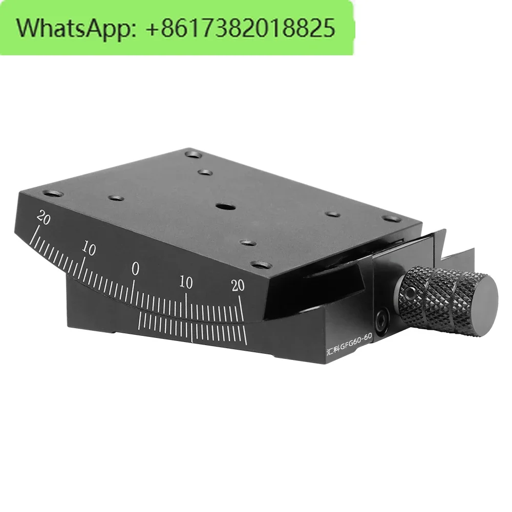 X-axis Angle Tilt Slide Manual Curvature Platform Fine Adjustment Goniometer Angle Platform GFG60/40/GFX60