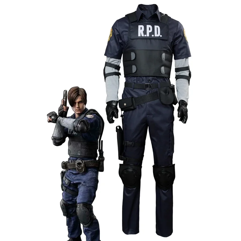 XT8Biohazard Game Resident Re أزياء تنكرية ليون ملابس رجل حفلة الهالوين لعب الأدوار ملابس الذكور الكبار موضة جديدة @ XT6!