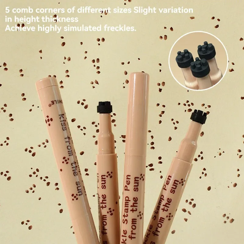 Freckle Pen Waterproof Natural Simulation Fake Spot Makeup Tool Lasting Waterproof Face Dot Spot Pen Eyeliner Durable Cosmetics