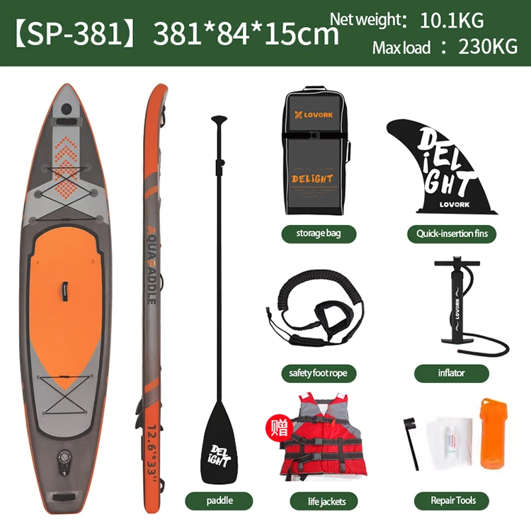 يأتي مع مضخة لوح التجديف عالية الأداء، مجموعة لوح SUP الممتاز، لوح مجداف وقوف قابل للنفخ #2