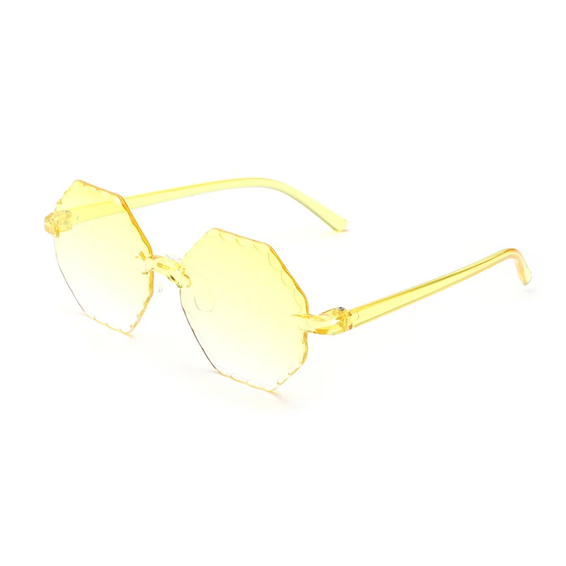 

Cross lens children's Fashion new color frameless polygon baby sunglasses