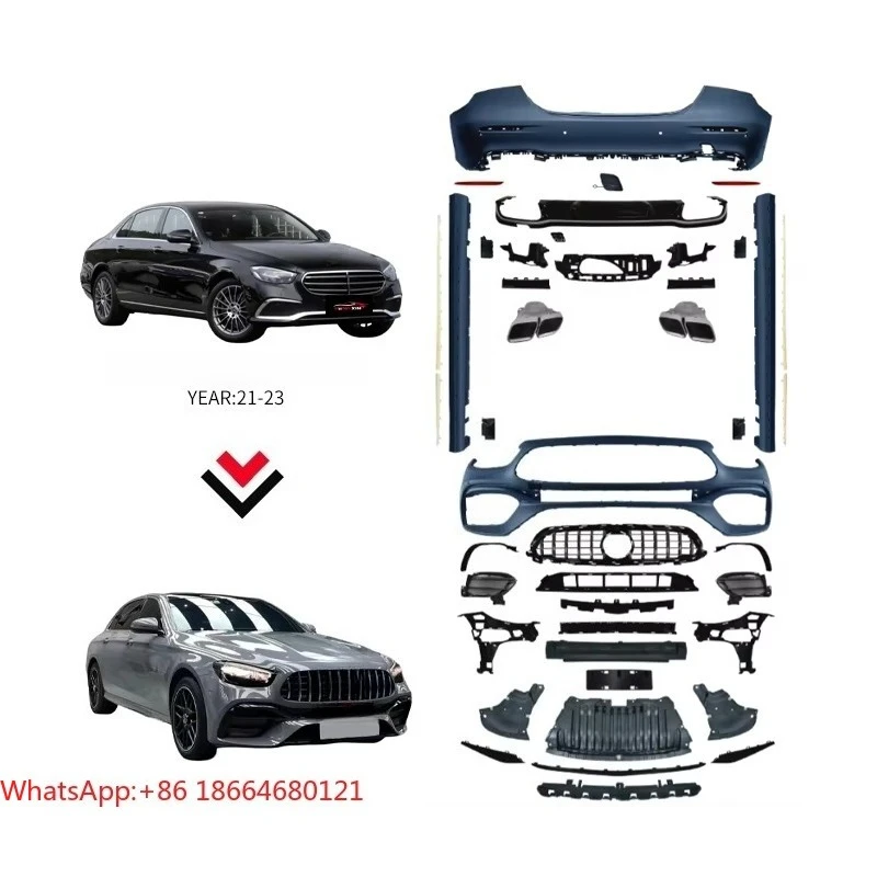 W213 Facelift Conversion Auto Parts Body Kits for  W213 Car Bumper Body Kit Car Accessories Set for 21-23 Years