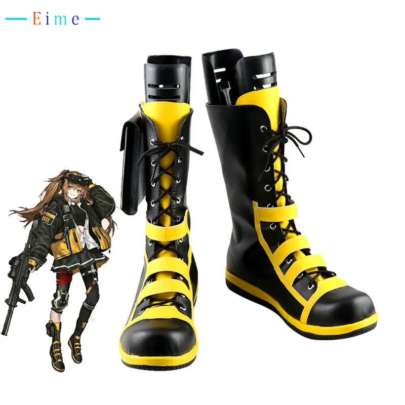 

Game Girls Frontline ump9 Cosplay Shoes Halloween Carnival Boots PU Leather Shoes Cosplay Props Custom Made