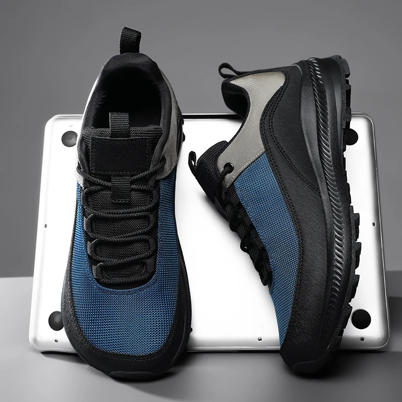 

Plus Size Wide Toe Barefoot Shoes Soft Sole Non-slip Breathable Mesh Outdoor Walking Sneakers for Wide Feet Men Women