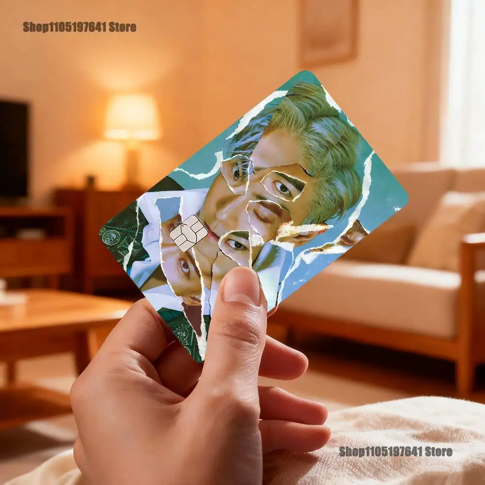 T-TOP C-Choi S-Seung Hyun Credit Card Skin Stickers For Bank Card Bus Metro Card Sticker Waterproof Women Gift
