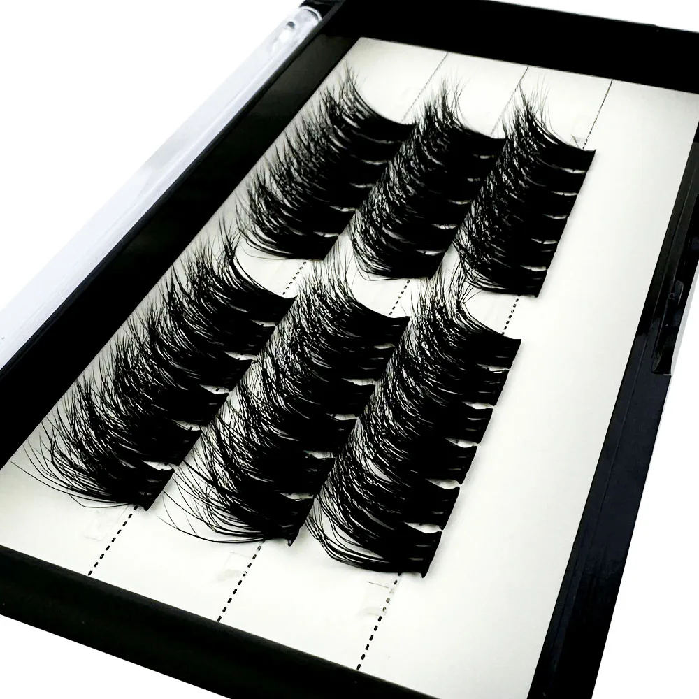 NEUE 5D Flauschige Nerzwimpern 3 Reihen Natürliche Wimpernverlängerung 3D Russische Einzelwimpern-Cluster Make-up-Tools Wimpern Cilia – Detail 40