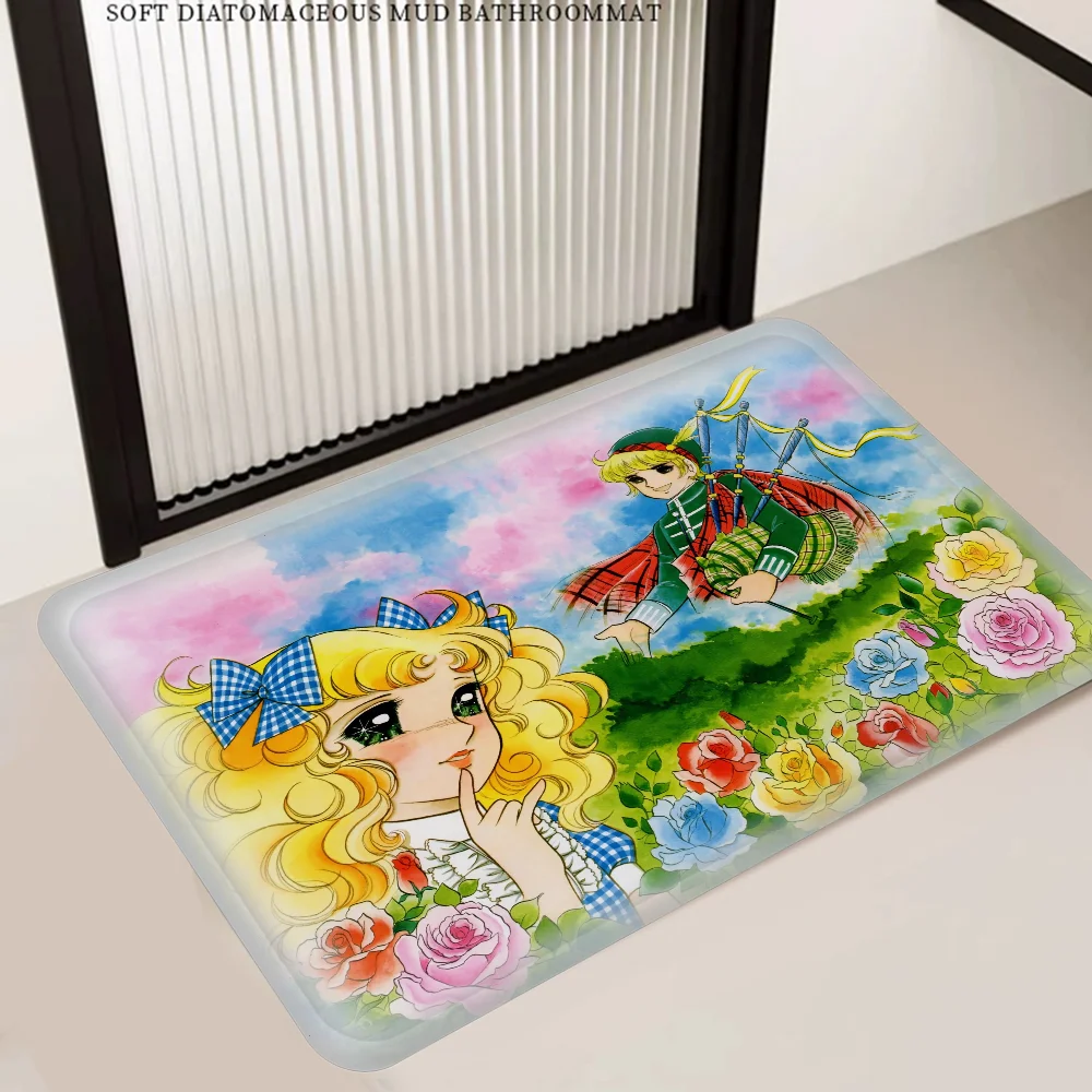 Anime Manga Candy Room Mats Washable Non-Slip Living Room Sofa Chairs Area Mat Kitchen Alfombra