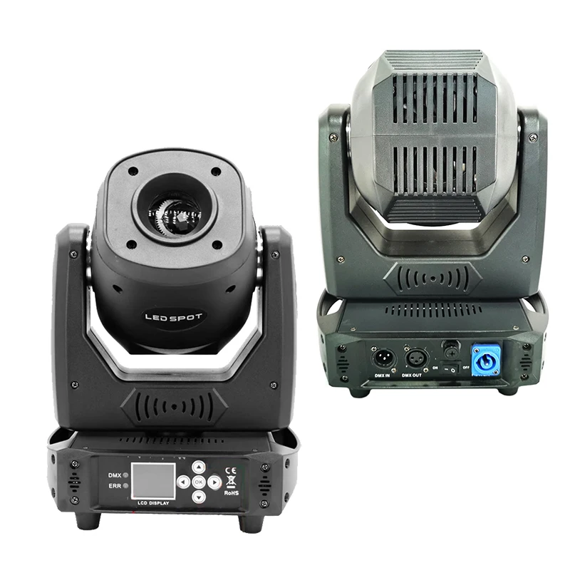 2Pcs/lot 120w Spot Moving Head Beam Light DMX Control Gobos Rotation Colorful Effects Stage Lighting DJ Disco Party Spotlights