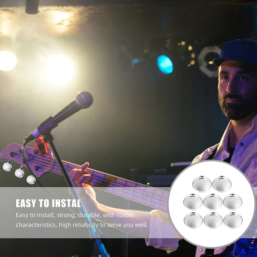 

8Pcs Metal Guitar Tuning Peg Buttons Strong Texture Accurate Tuning Acoustic Electric Guitar Components Instrument Tuner