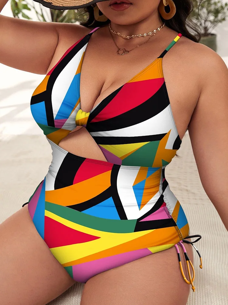 Maillot de bain une pièce, grande taille, push-up, pour femmes, vêtements de plage, baigneurs, 2023