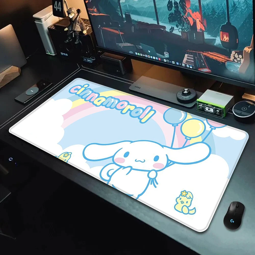 

Cartoon Cute Cinnamorolls Mousepad HD Printing Computer Gamers Locking Edge Non-slip Mouse Pad XXL90x40cm Keyboard PC Desk Pad