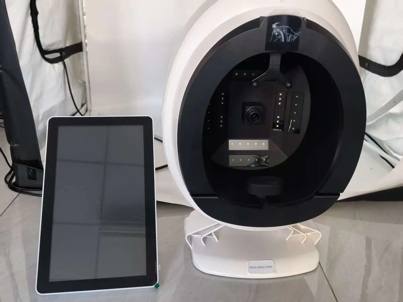 أحدث ثلاثية الأبعاد AI الوجه الجلد التشخيص محلل الوجه الذكية ثلاثية الأبعاد اختبار الوجه ذكي الرقمية مرآة سحرية جهاز تحليل الجلد #3