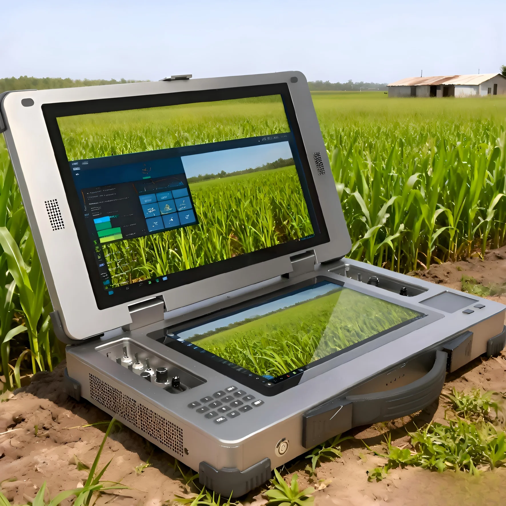 Portable Drone Ground Control Station Dual Screen Touch Screen Control Remote Unmanned Flight Control System