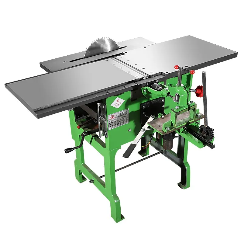 Wood Table Saw Machine-Bench Planer 220V Motor 1.1kW Power Multifunctional Woodworking Thickness Planer 150mm Max Working Width