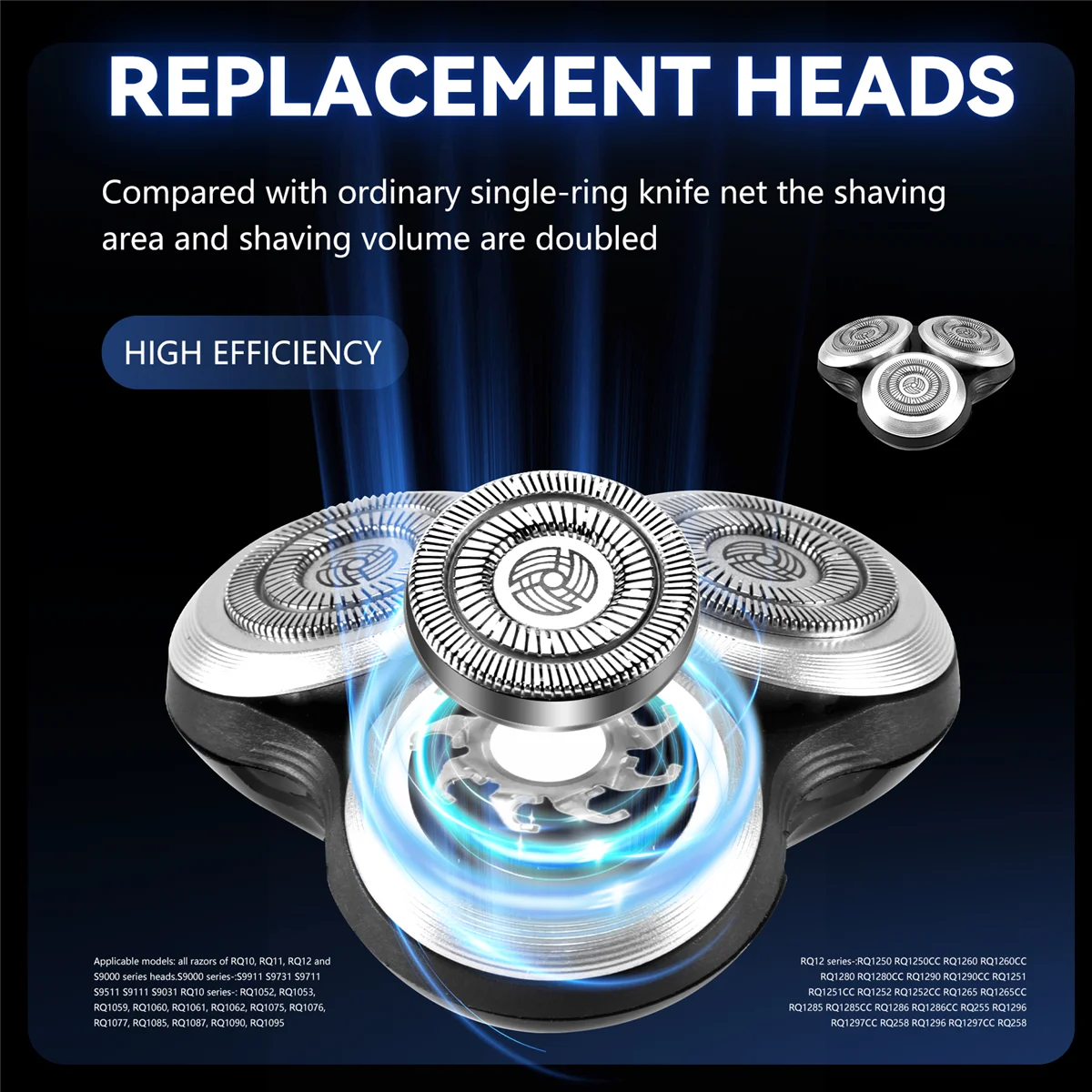 Vervanging Scheerapparaat Hoofd Blate Frame Cutter voor Philips Serie SH90/52 SH70/52 9000 7000 RQ10 RQ11 RQ12 RQ32 Scheermesjes_A66K