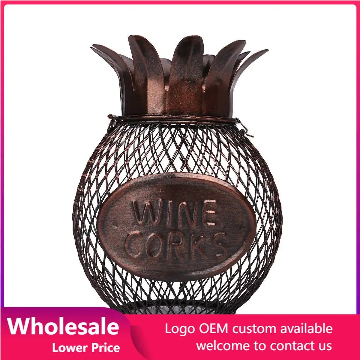 

Creative Home Decoration Pineapple Mesh Bottle Cork Can Craft Creative Gift Bedside Table Decoration