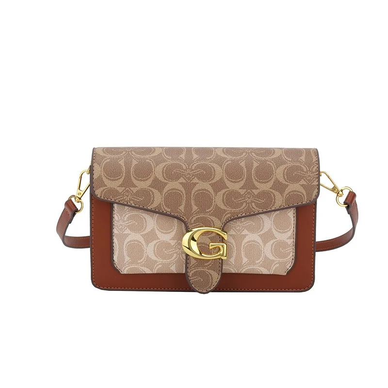 Famous Fashion Style Crossbody Bag Vintage Minimalist Leather Purse With Luxury Letter Logo & Large Capacity Tote Design