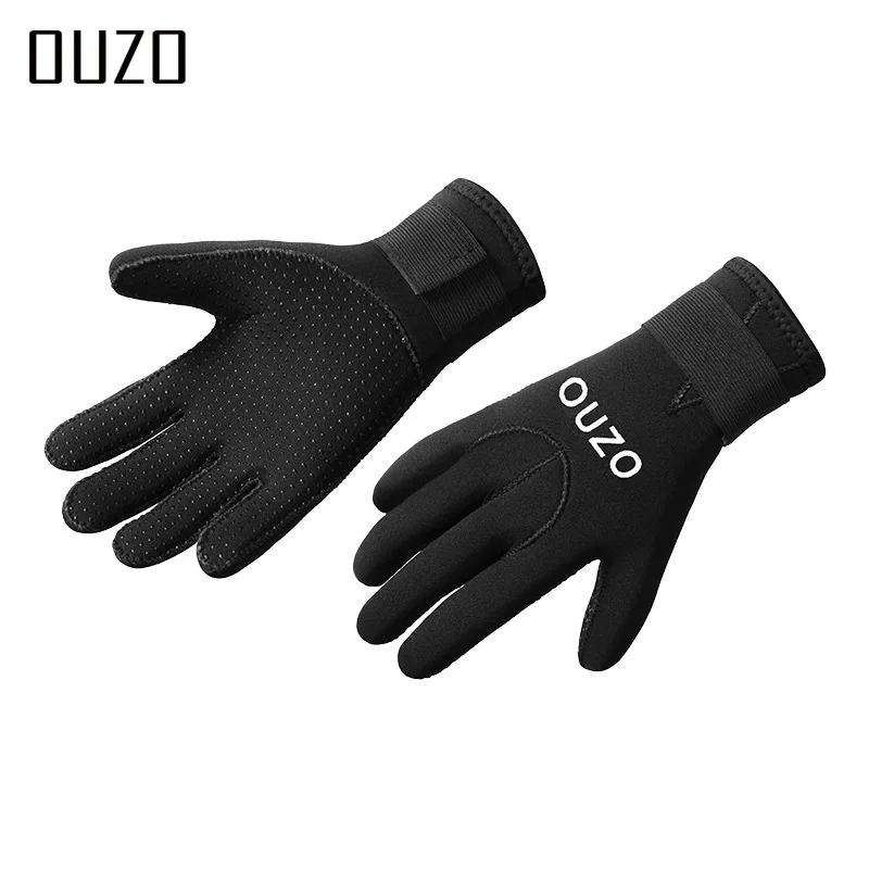 

5mm Diving Gloves Warm Anti-Slip Anti-Stabbing Wear-Resistant Diving Fishing Gloves Catching Fish Snorkeling Gloves