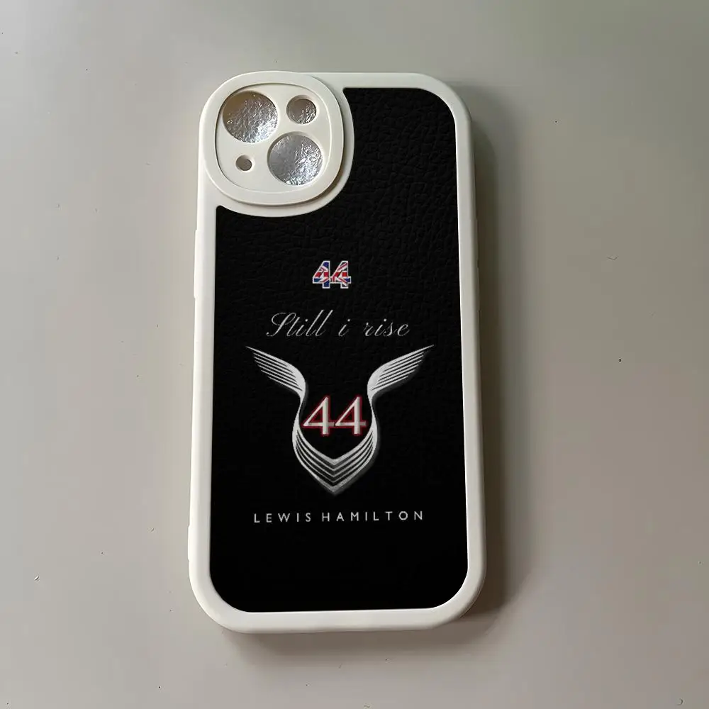 F1 Formula Lewis Hamilton 44 Phone Case for Iphone 15 Pro Max 14 Plus 11 13 12 Mini X Xr Xs 7 8 Puls Se Lambskin Silicone Soft C