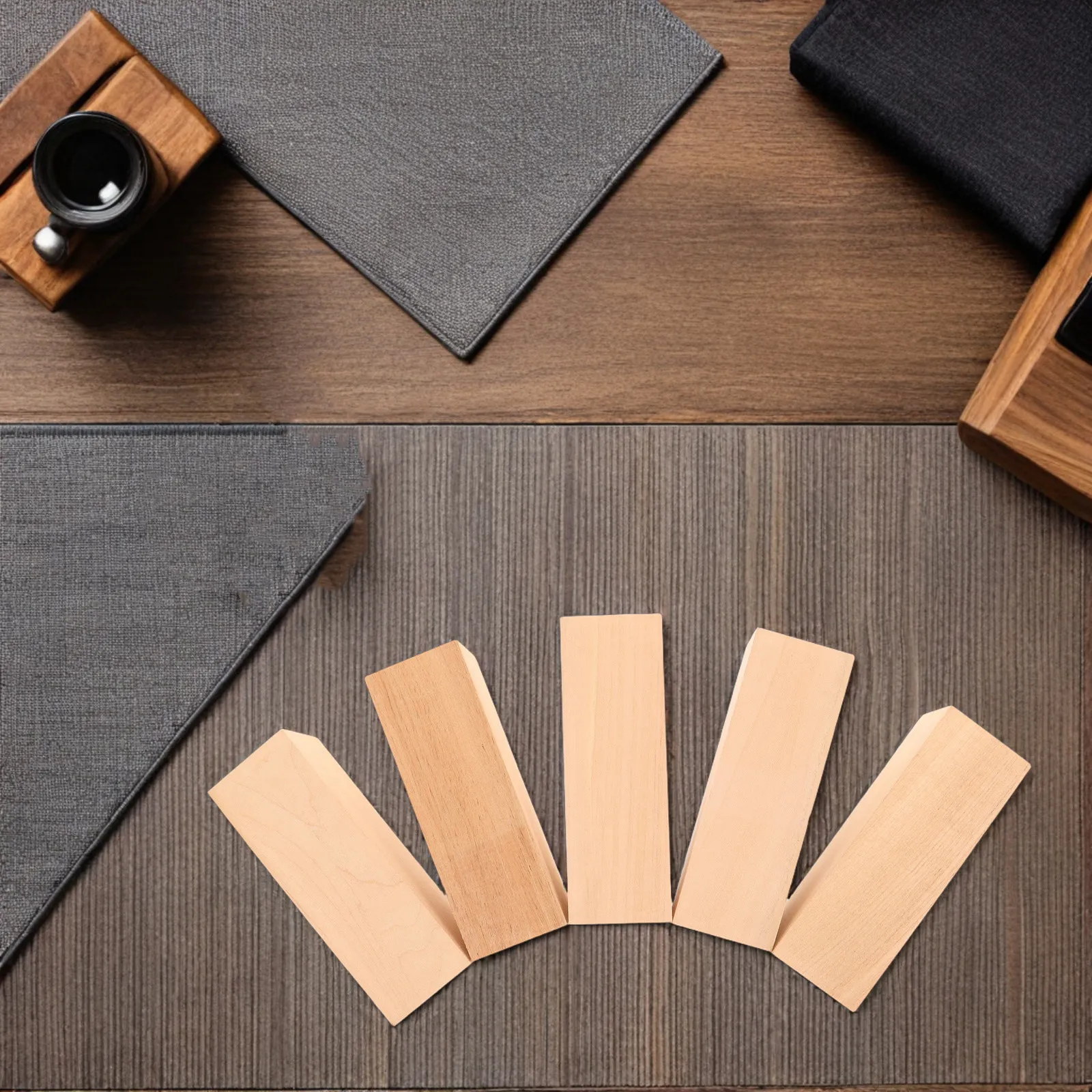 

5pcs Unfinished Wood Blocks For Crafts: Wooden Carving Cubes Diy Kit Adults, Rectangular Wood Pieces Craft Projects Blank