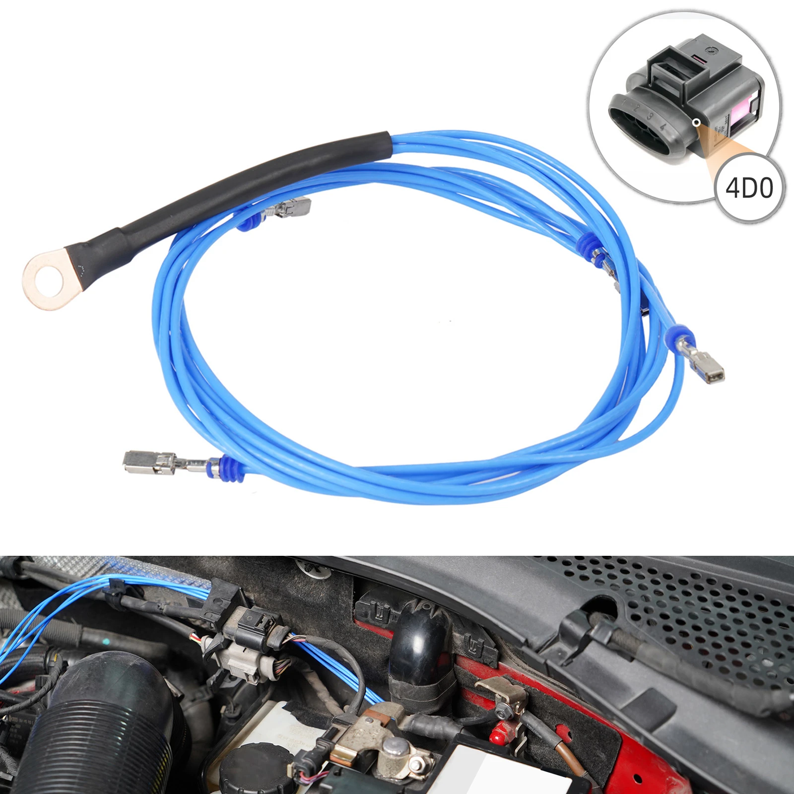 Upgrade Coil Grounding Wire for VW for EA888 Gen3 1.8T 2.0T 4D0, for Golf GTI/R, for Golf MK7/MK7.5/MK8, for Audi A3 S3