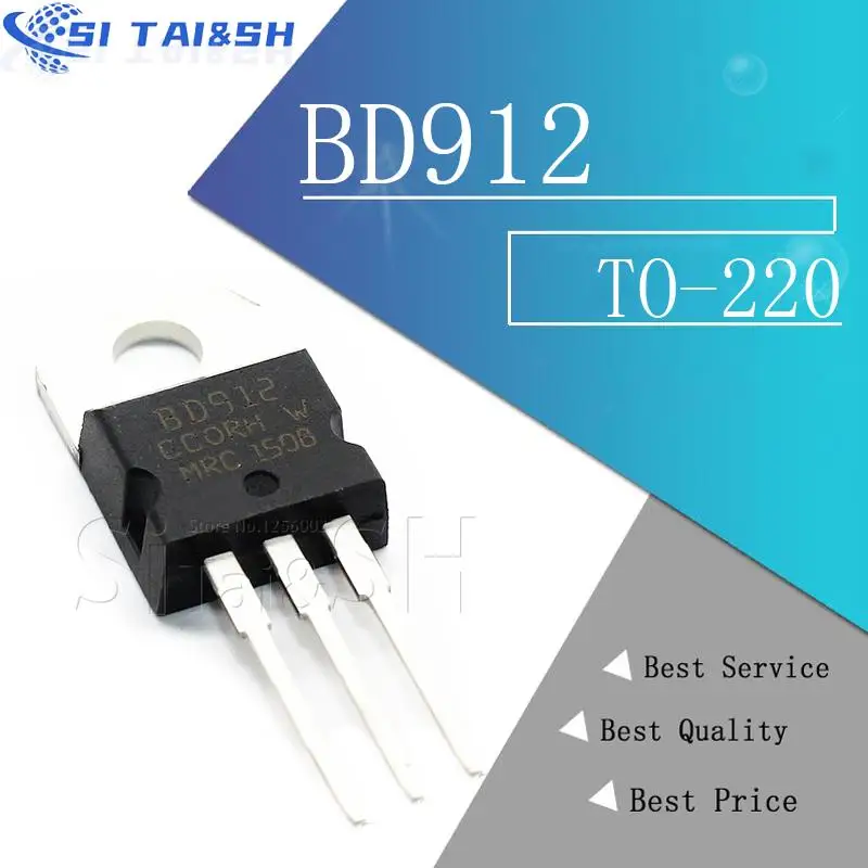 10Pcs BD912 100V 15… - image