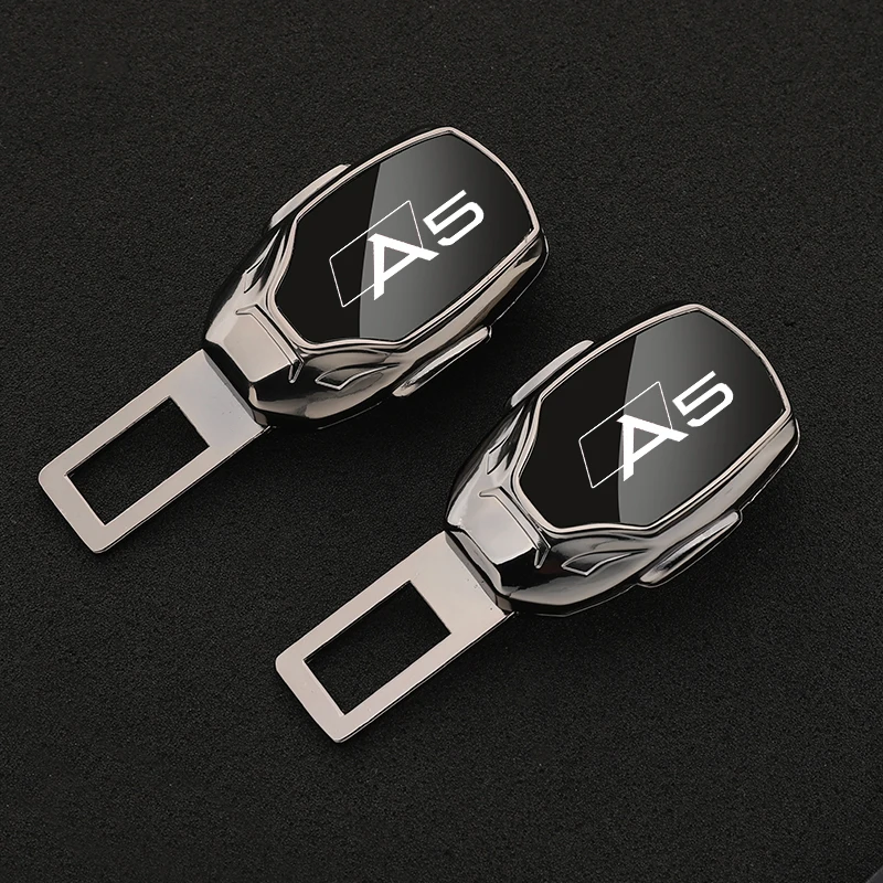 Car seat belt locker carabiner extender insurance belt insert buckle for audi A5 with logo car accessories