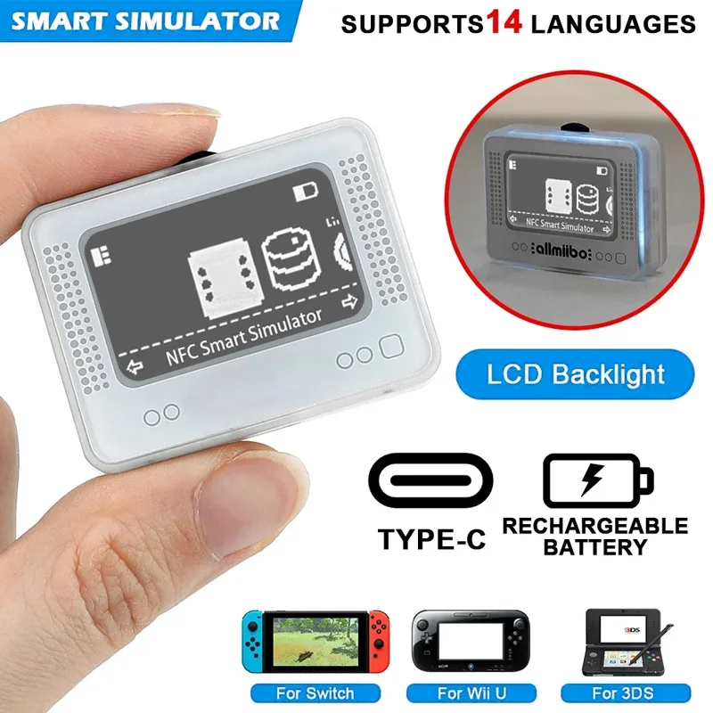 For Amiibo NFC Pixl Emulator Simulator Chargeable Bluetooth Intelligent Simulator for Switch2/Switch WiiU 3DS Game Accessories image 5