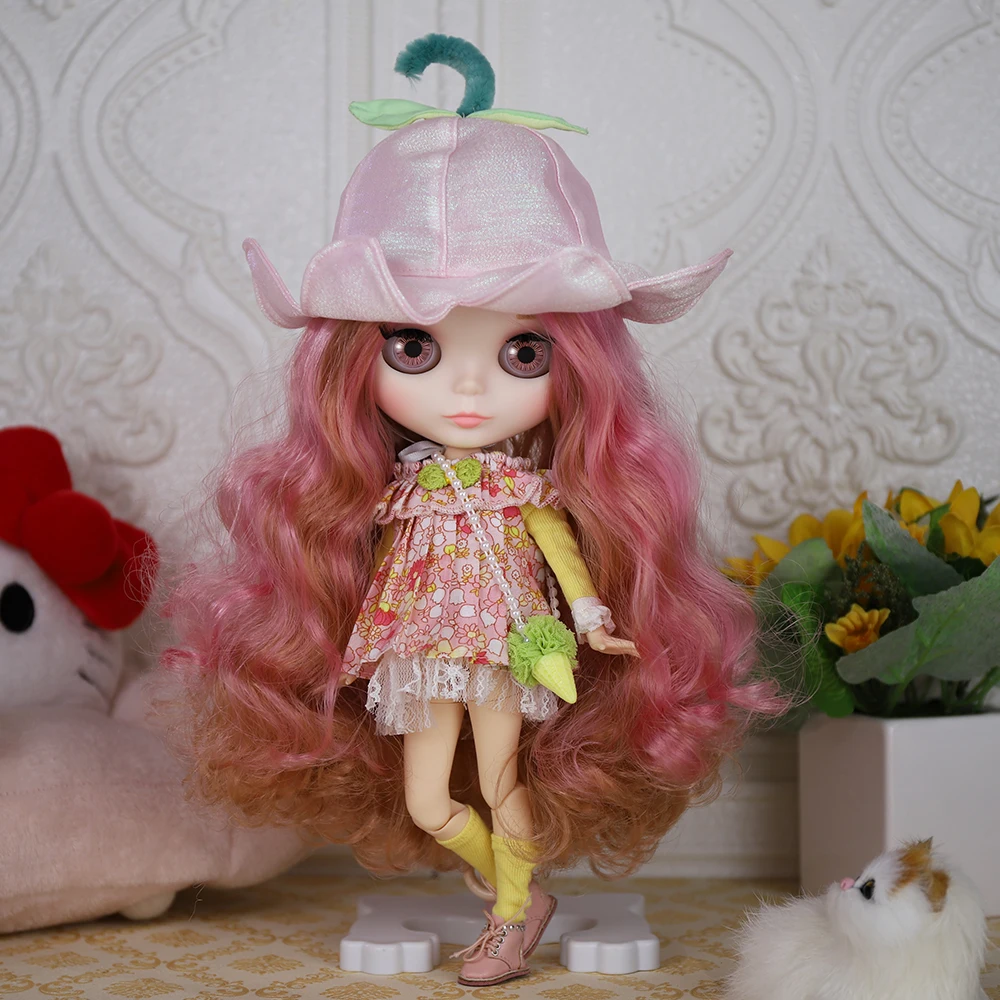 ICY DBS Blyth Doll ijzige kanten jurk schattige set inclusief hoed sokken BJD Ob24 anime meisjes