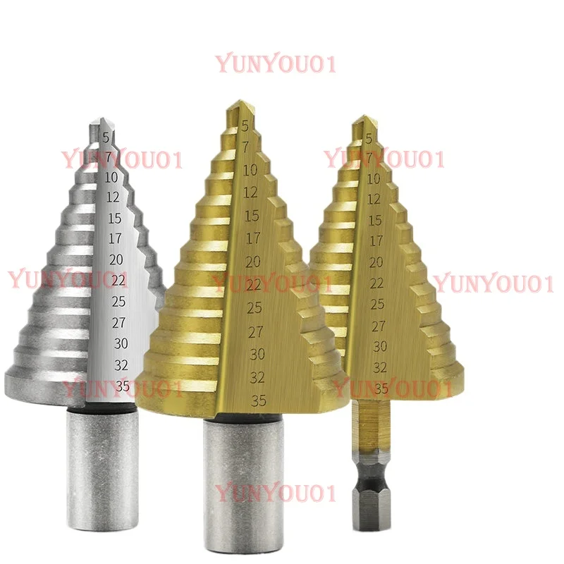 

Step Drill 5-35mm Series Step Drill Pagoda Drill Bit ReamingHole Opener 2 Pcs