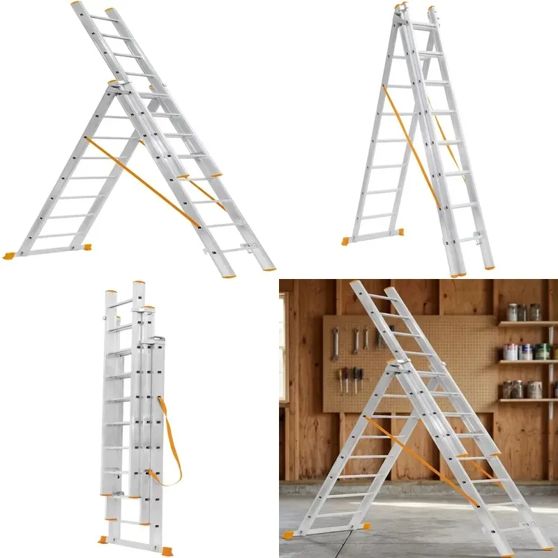 Heavy Duty 3x6M Aluminum Three Section Combination Elevator EN131 Industrial Warehouse Shelves Made in