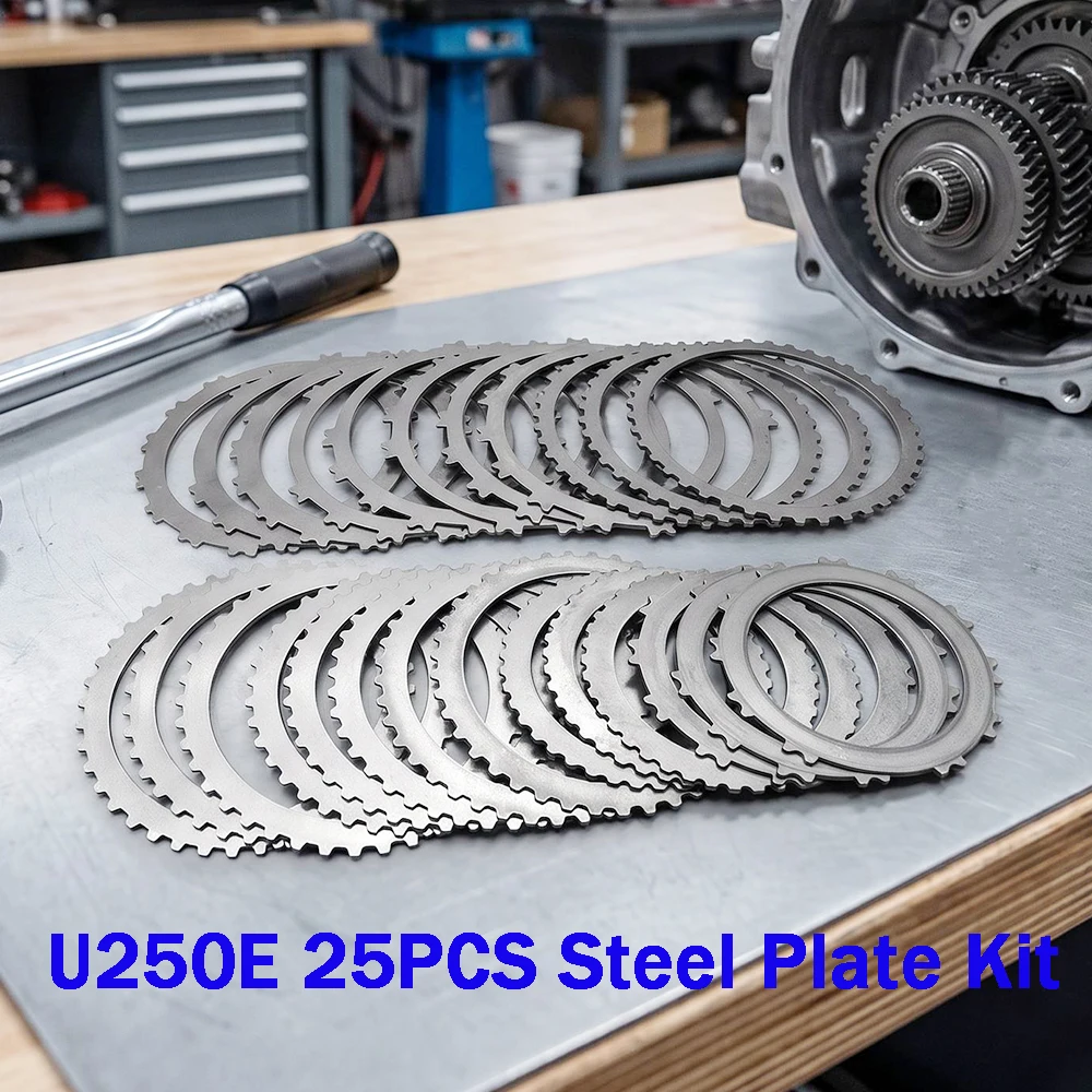 U250E Transmission Clutch Steel Plates Overhaul Kit 25PCS Clutch Discs For Toyota Camry 2.4L Highlander 3.5L Lexus ES240 Parts