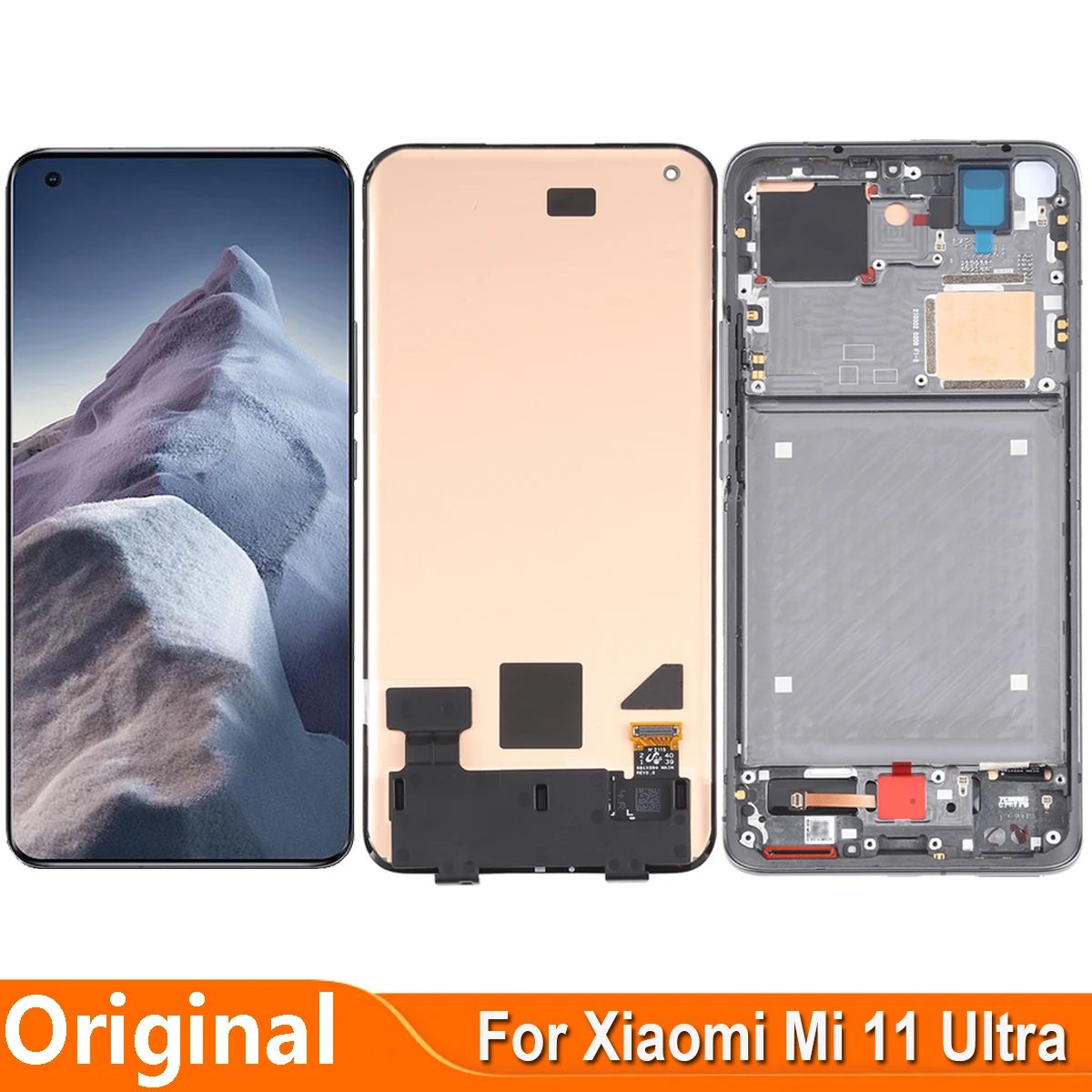 

6.81'' AMOLED For Xiaomi Mi 11 Ultra M2102K1G M2102K1C LCD Display Touch Screen Digitizer Assembly