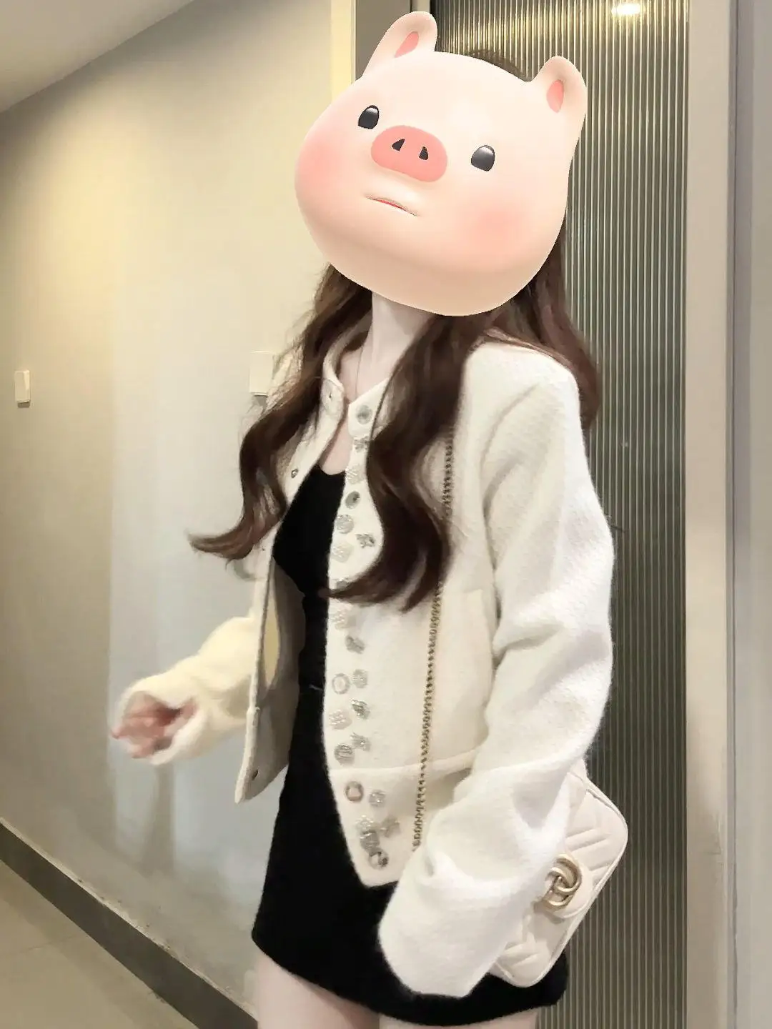 

Жакет из твида женский, больших размеров, весенний, романтичный, с воротником-стойкой, повседневный, асимметричный, с вышивкой и оборками, в стиле кавайи