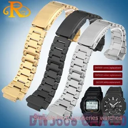 For Casio GA-2100 GA-2110 men Set Stainless Steel watch strap metal case GA2100 GA2110 Refitted Farm Oak Bezel band accessorie