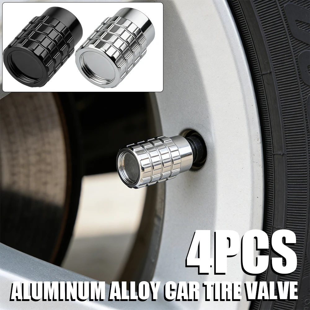 Conjunto de 4 Tampas de Válvula de Pneus Metálicas para Carros, Compatíveis com Renault, Tesla, Cadillac, Toyota, Mercedes-Benz, BMW, Yamaha, Suzuki