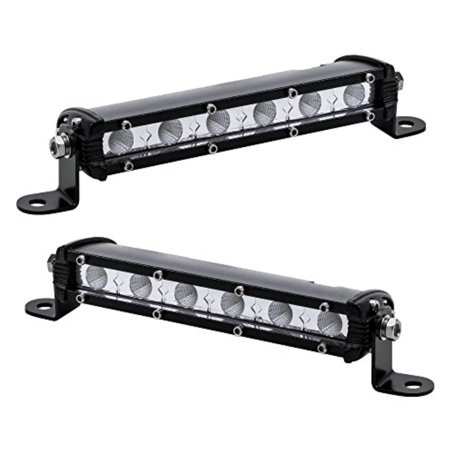 

【Spot goods】True Mods 2pc 7" Ultra-Slim Single Row Off Road LED Light Bar [1530lm] [18W] [IP68 Waterproof] [12V - 24V] Fog/Driv
