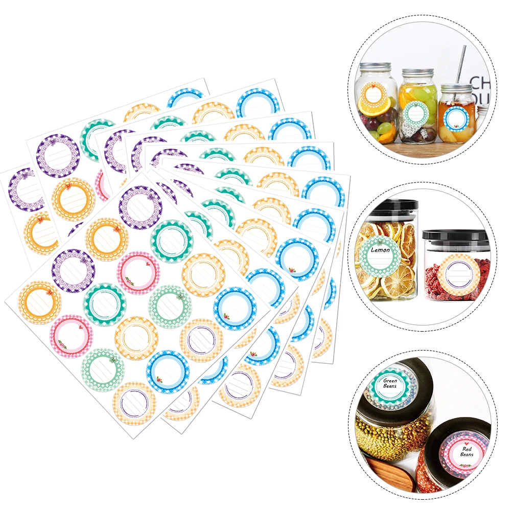 

Self Adhesive Canning Labels for Jars Stickers Waterproof Sealing Packaging File Folder Tag Glossy Design Gift Decor