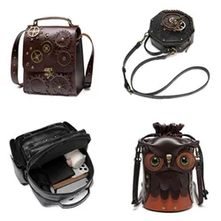 Adult Steampunk Bag Gothic Cosplay Women Retro Backpack Portable Laptop Phone Shoulder Bags Crossbody School Messenger Bag