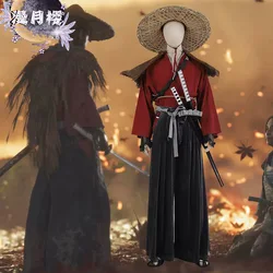 PS4 Game Cos Ghost Of Tsushima Jin Sakai Cosplay Costume Game Carnival Halloween Costumes Japan Samurai Warriors Outfit Suit