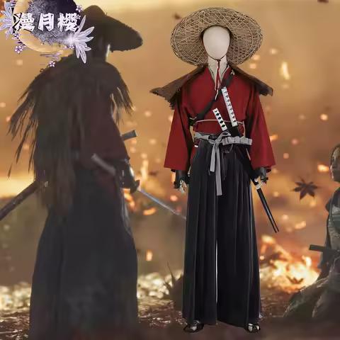 PS4 Game Cos Ghost Of Tsushima Jin Sakai Cosplay Costume Game Carnival Halloween Costumes Japan Samurai Warriors Outfit Suit