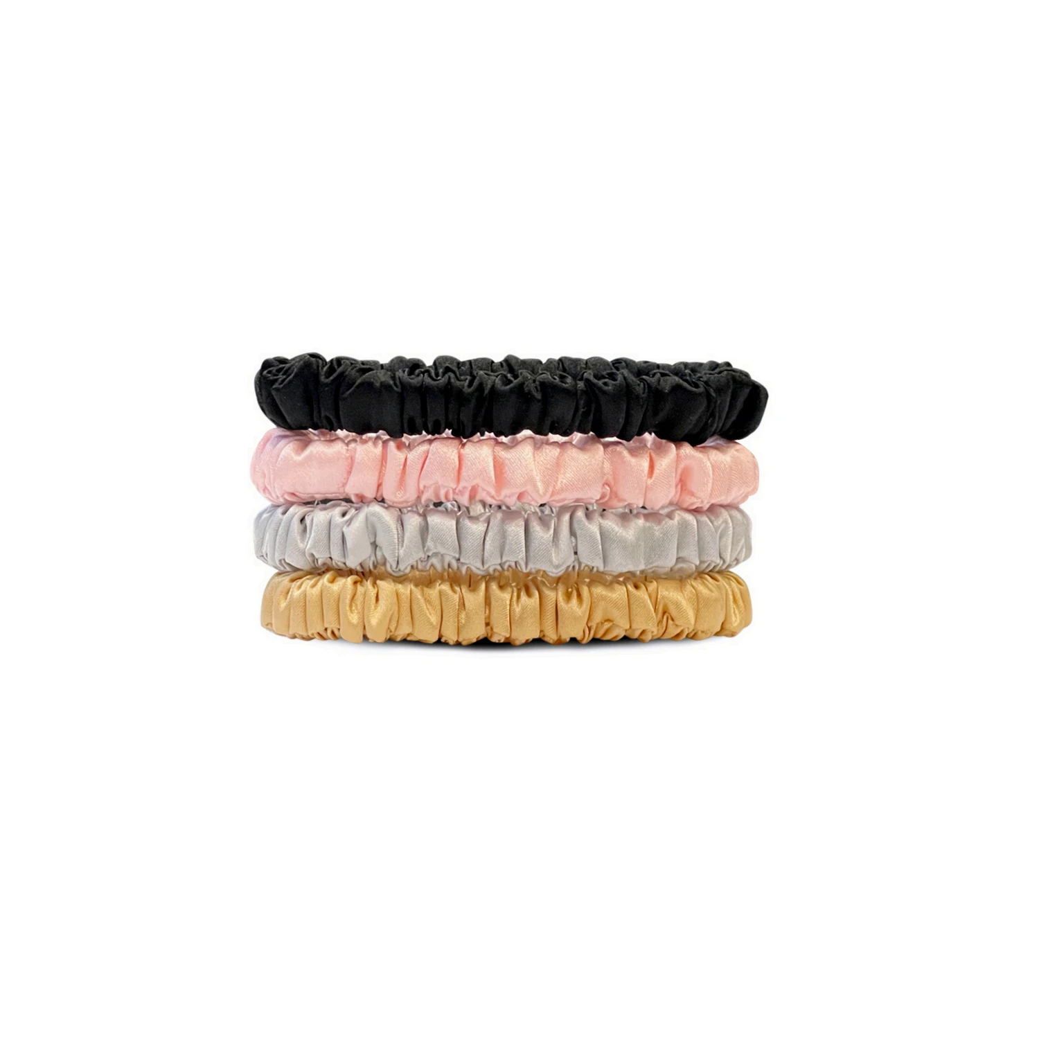 Yanrong 100% Natuurlijke Zijde Effen Kleur Haarbanden Hoge Kwaliteit Haar Scrunchies (22 Mama) Vrouwen Grote Haarbanden Haaraccessoires