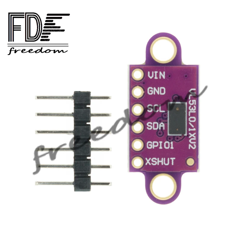 1PCS VL53L0X Time-of-Flight (ToF) Laser Ranging Lucky Sensor Breakout 940nm GY-VL53L0XV2 Laser Distance Module I2C IIC