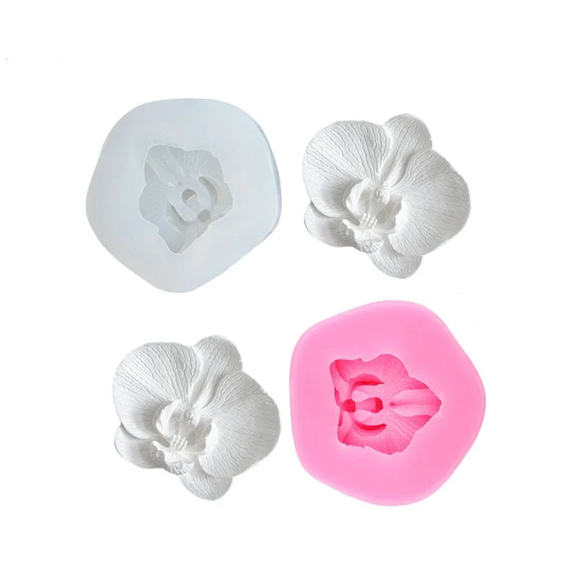 New Rose Shape Silicone 3D Soap Mold Fondant Cake Mold Cupcake Jelly Candle Candy Chocolate Decoration Baking Tool Moulds