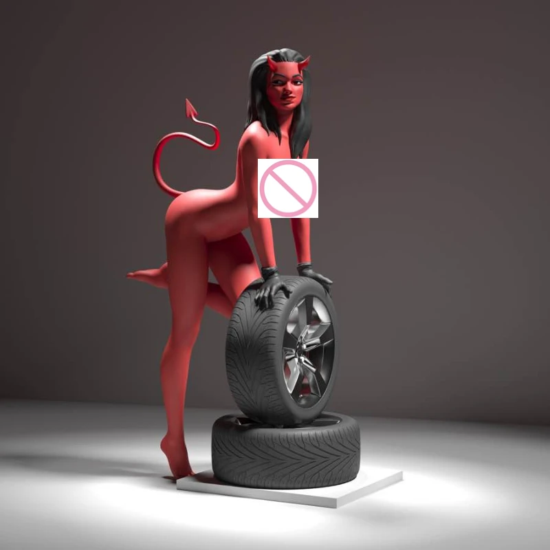 

Набор для сборки модельная фигурка из смолы, 1/24, 76 мм, диорама Demon GK, без разборки
