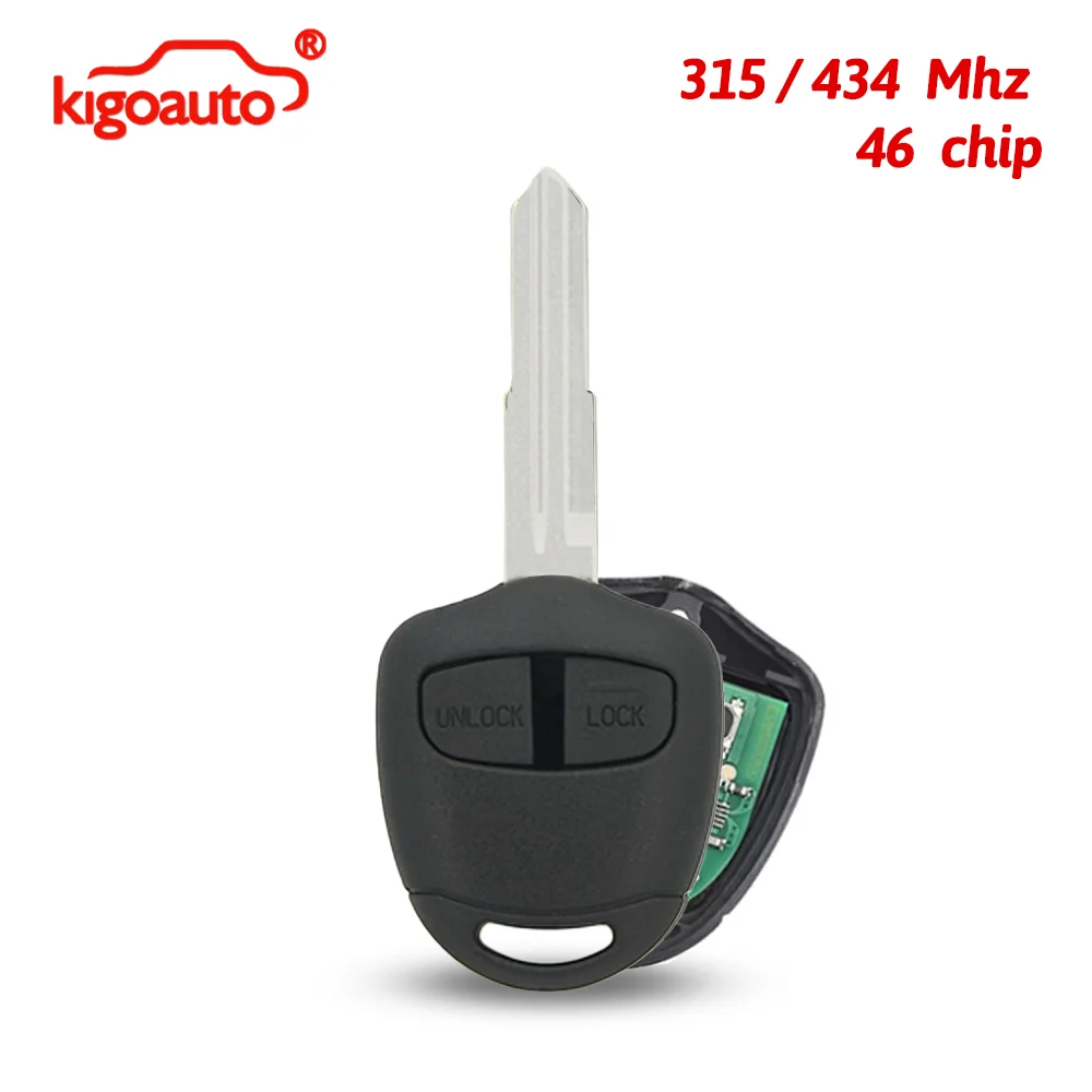 

kigoauto FCC G8D-576M-A Remote key 2 button MIT11R 315Mhz / 434Mhz with 46 chip FSK for Mitsubishi Lancer Colt Mirage Outlander