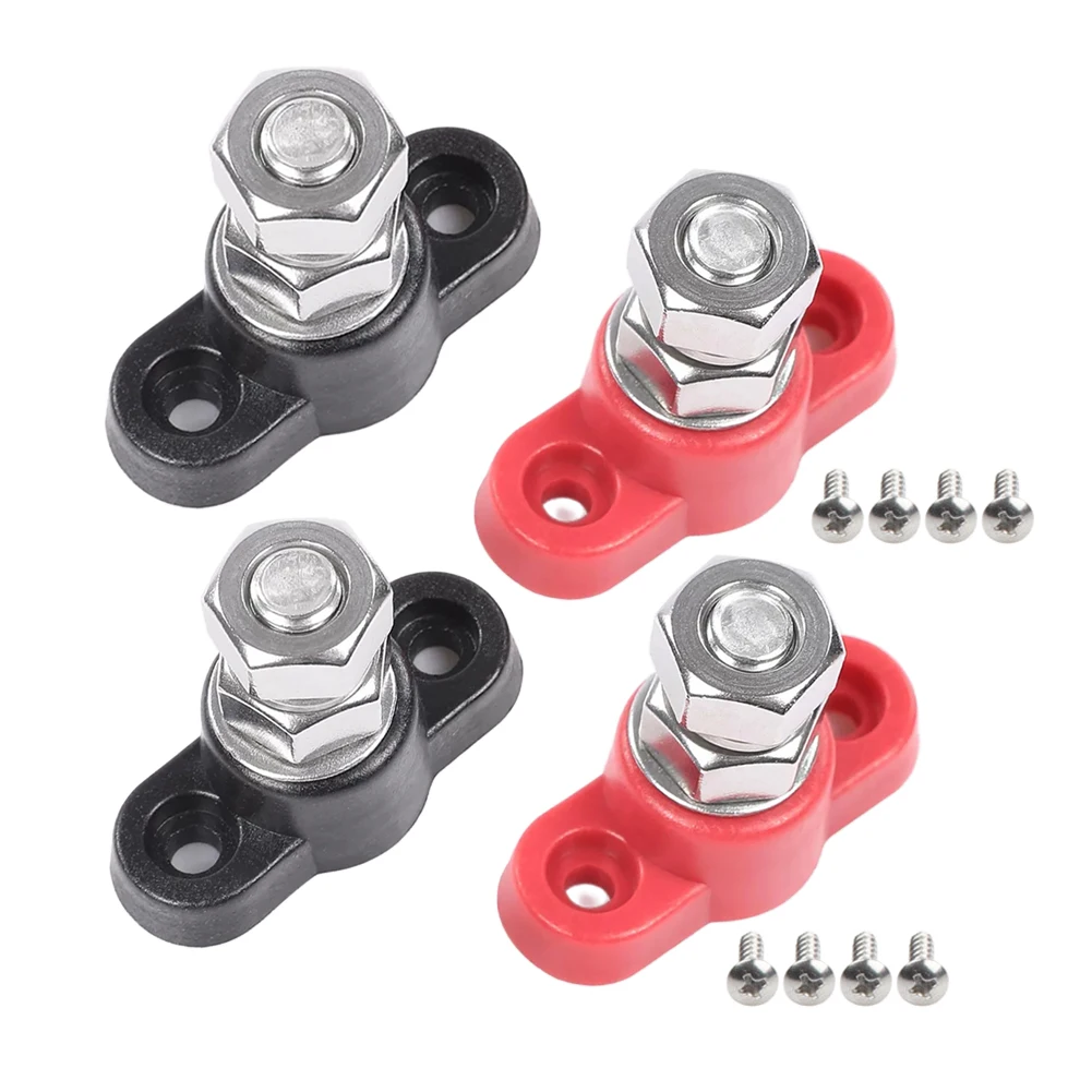 

Universal 1/4 inch Dual Terminal Block Bar Power Cable Terminal Blocks for Car Bus Boat Truck Trailer RV Carriage DC12V-24V