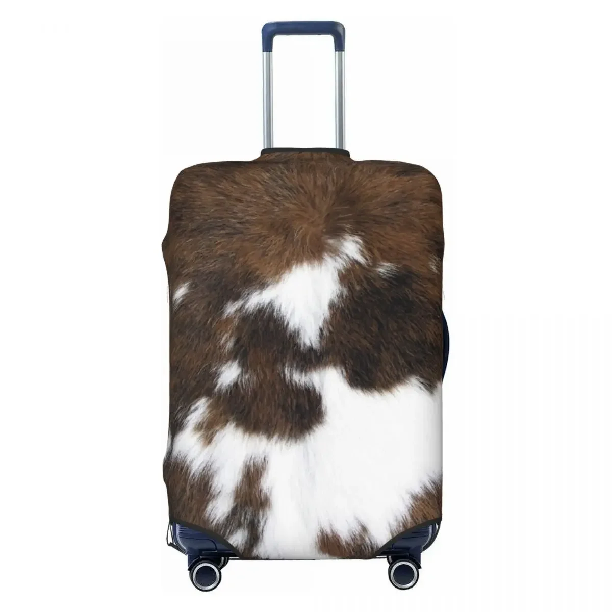 

Custom Cute Simulated Cowhide Texture Luggage Cover Protector Dust Proof Travel Suitcase Covers