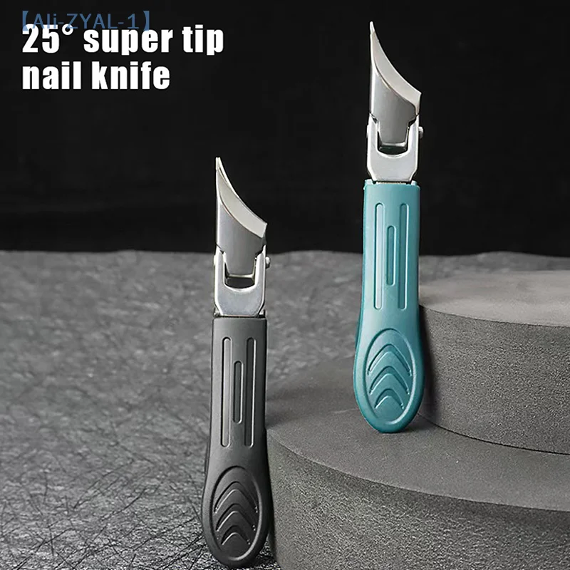 【ZYAL-1】Slanted Pointed Nail Clippers Wide Jaw Opening Anti-Splash Slanted Nail Clipper Nail Scissors Nail Care Tools